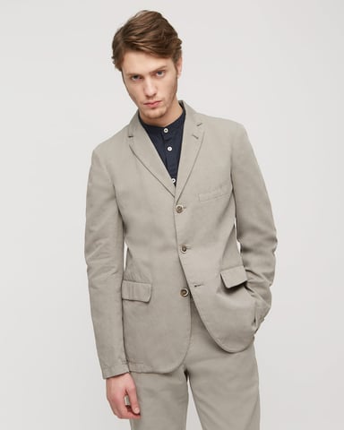  Cotton Linenen 3 Button Jacket