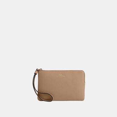 Corner Zip in Crossgrain Leather
