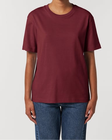 Antaratma Unisex Relaxed T-Shirt in Burgundy
