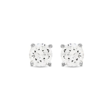 Luxenter Ohrringe, 925er Sterlingsilber und glänzende Zirkonia mit rhodinierter Oberfläche