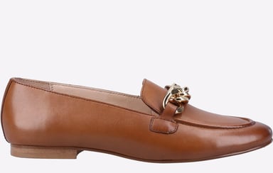 Hush Puppies Harper Chain Leder Damen Loafer In Tan