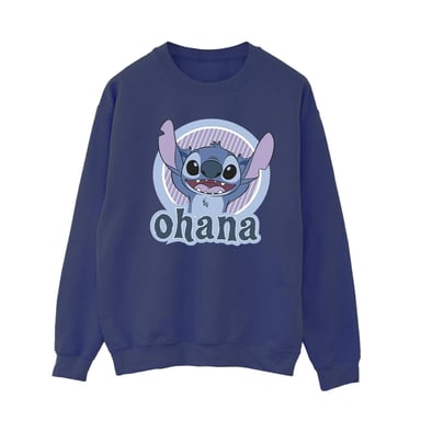 Disney Damen/Damen Lilo und Stitch Ohana Circle Sweatshirt (Marineblau)
