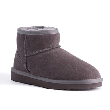 Aus Wooli "Bondi" Australia Kurze Stiefelette aus Schaffell, grau