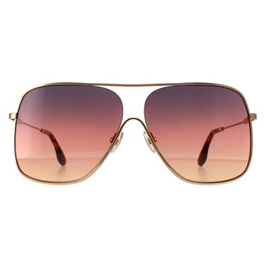 Victoria Beckham Pilotenbrille Damen Gold Braun Gradient VB132S