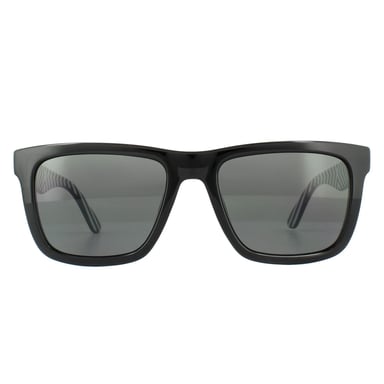 Lacoste Rectangle Mens Schwarz Grau Sonnenbrille