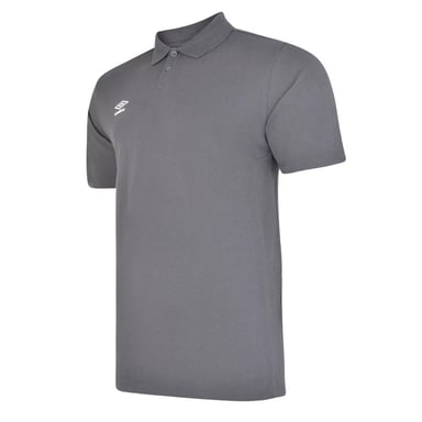 Umbro - "Essential" Poloshirt für Jungen (Kohlen-Schwarz/Weiß)