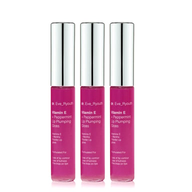 3 x Vitamin E und Pfefferminze Lip Plumps 8ml