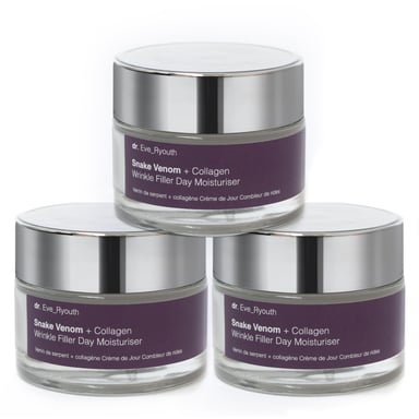3x Schlangengift + Kollagen Faltenf¸ller Tagesfeuchtigkeitscreme 50ml