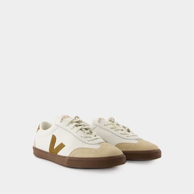 Volleyball Sneakers - Veja - Leder - Weiß