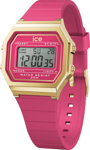 Ice Watch Ice Digit Retro - Raspberry Sorbet Rosa Damen Armbanduhr 022050 -