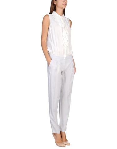 Patrizia Pepe Sera White Crepe Jumpsuit