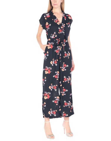 Vero Moda Dark Blue Floral Design Jumpsuit