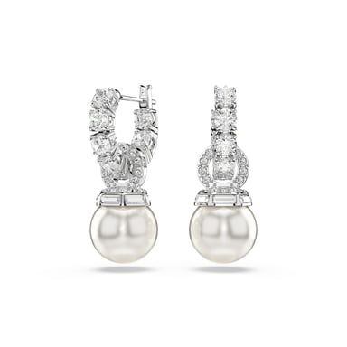 Swarovski 'Matrix Pearl' Damen-Ohrgehänge aus Metalllegierung - Silber 5691716