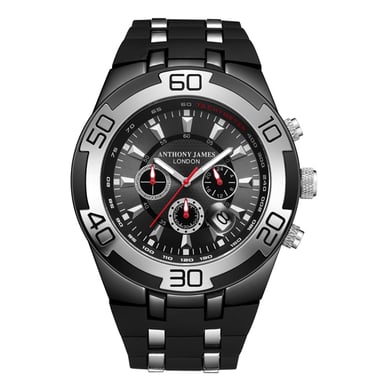 Handgefertigter Anthony James Limited Edition Chrono Radar Black