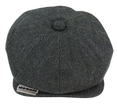 Herren Peaky Blinders Tweedhut mit Rasierklinge