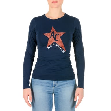 Andrew Charles von Andy Hilfiger Damen LS T-Shirt TS602 031002 Phenix Navy