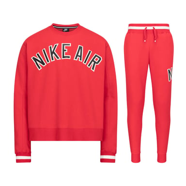 Nike Air Trainingsanzug mit Rundhalsausschnitt in Rot