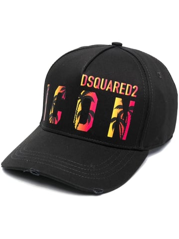 Dsquared2 Icon Tropical Baseball Cap Schwarz