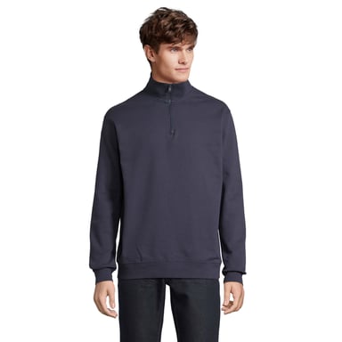 SOLS - "Conrad" Sweatshirt mit kurzem Reißverschluss für Herren/Damen Unisex (Dunkelblau)