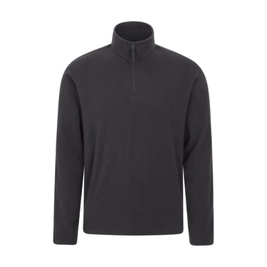 Mountain Warehouse Herren Camber II Half Zip Fleece Top (Schwarz)