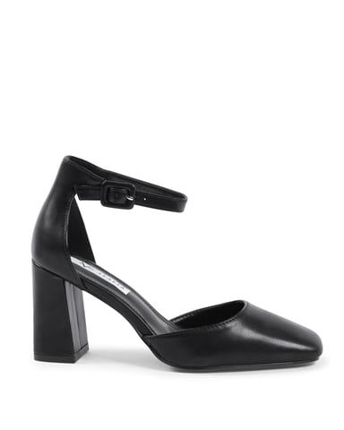 V Italia Damen Knöchelriemenpumps Schwarz HLL0127 Nero