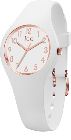 Ice Watch Ice Glam - White Rose-gold - Numbers Weiß Mädchen Armbanduhr 015343 - XS