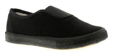 Wynsors Childrens School Plimsolls Gusset Pumps Slip On black