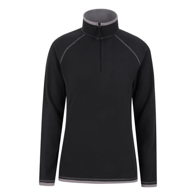 Mountain Warehouse Damen/Damen Montana Half Zip Fleece Top (Schwarz)
