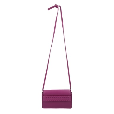 Chloé Schultertasche mit geflochtenen Details Lila