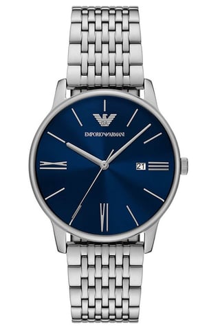 Emporio Armani Minimalist Herren Silber Uhr AR11674