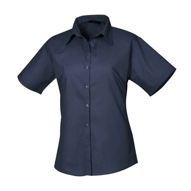 Premier - Bluse für Damen kurzärmlig (Marineblau)