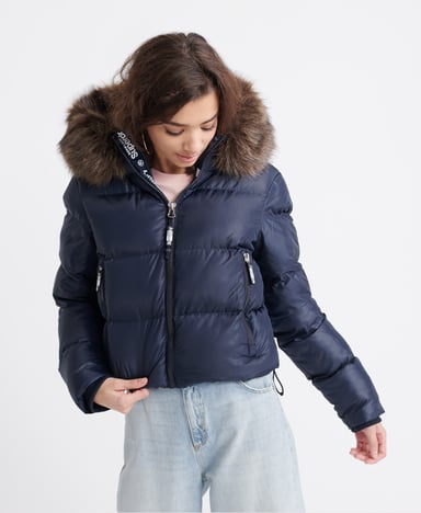 SUPERDRY Doudoune courte en peau lainée Sport