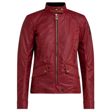 Jacke Belstaff Antrim aus gewachster Baumwolle in Rennrot