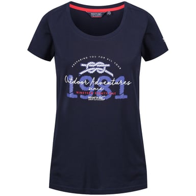 Regatta Damen T-Shirt Filandra III mit Grafikdruck (Marineblau)