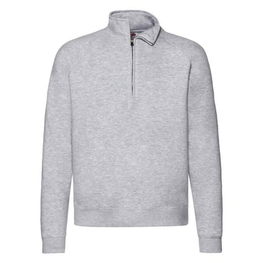 Fruit of the Loom - "Premium" Sweatshirt Reißverschluss für Herren (Grau meliert)