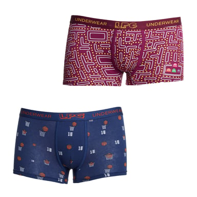 Atmungsaktive Jungen-Boxershorts aus Stoff LPG1006 mit anatomischer Vorderseite