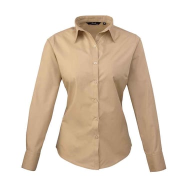 Premier - Hemd für Damen Langärmlig (Khaki)