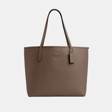 City Tote in Double Face Leather Bag