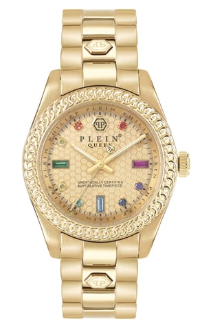 Philipp Plein Queen Gold Damen Armbanduhr PWDAA0721