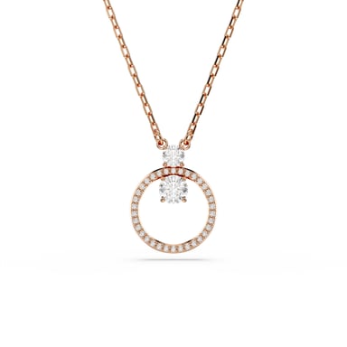 Swarovski 'Dextera' Damen Halskette aus vergoldetem Metall - Rose 5692266