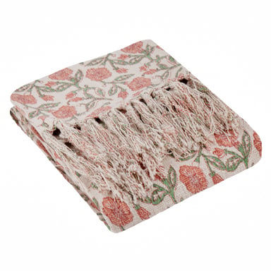 Paoletti Delphine Printed Cotton Throw
