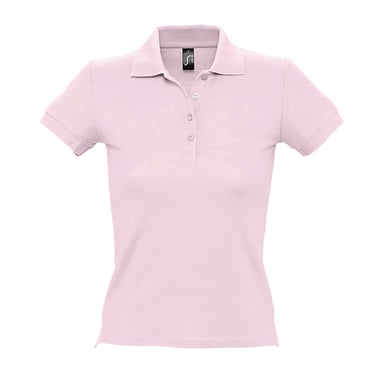 SOLS - PEOPLE Kurzärmeliges Polo-Shirt - Damen (Pale Pink)