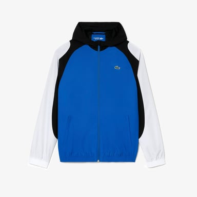 Men's Lacoste Sport Colourblock Tennis Jacket in Blue