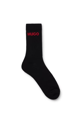 HUGO 6 Pack Men's Rib Logo Sock