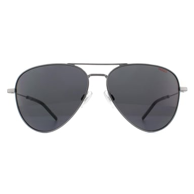 Hugo by Hugo Boss Aviator Mens Dark Ruthenium Grau Sonnenbrille