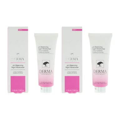 Derma Treatments Ph Balancing Night Moisturiser 50ml x2