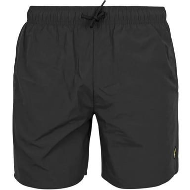 Schwarze Badeshorts mit Logo von Lyle & Scott