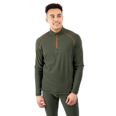 Trespass Mens Del Base Layer Top (Efeu/Schwarz)