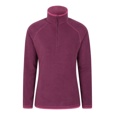 Mountain Warehouse Damen/Damen Montana Half Zip Fleece Top (Berry)