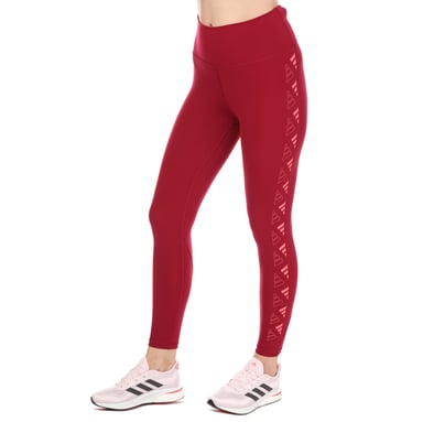 Collant Optime 3 barres Training 7/8 adidas Pour Femme en Bordeaux